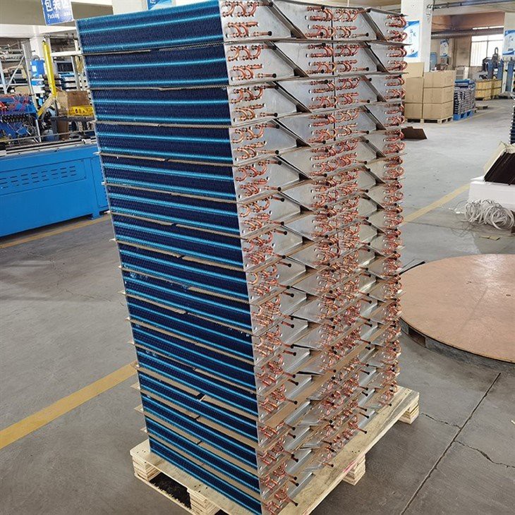 Copper Tube Aluminum Fin Air Heat Exchanger Evaporator