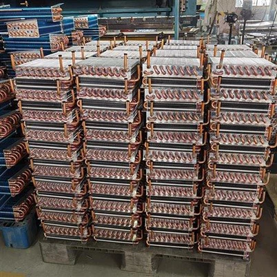 Bakır Boru Alüminyum Kanatlı Evaporatör Bobini